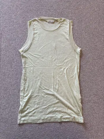 AURALEE RIB TANK 라이트 그린