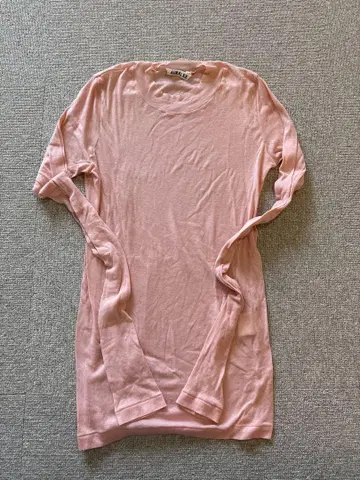 AURALEE SUPER HIGH GAUGE SHEER RIB TEE