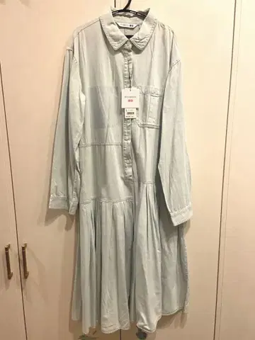 유니클로 UNIQLO jwanderson 플리츠 셔츠 원피스 L