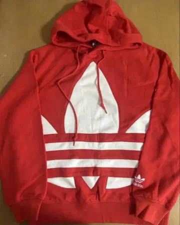 adidas 아디다스 레드 후드티 S 사이즈
