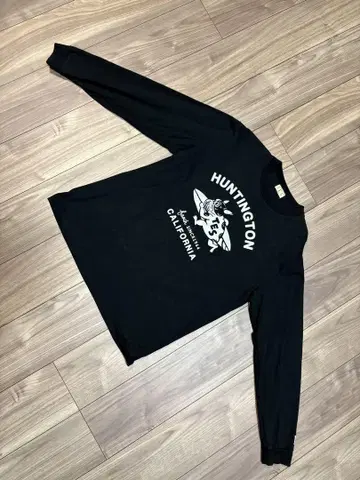 TES 블랙 긴팔 티셔츠