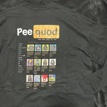 Adult Peequod 빅 실루엣 롱T BLACK XL 사이즈
