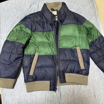 TOMMY HILFIGER 다운 자켓 네이비/그린