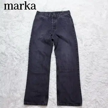단종 marka SHOE CUT JEANS 사이즈 2 블랙 지퍼 플라이
