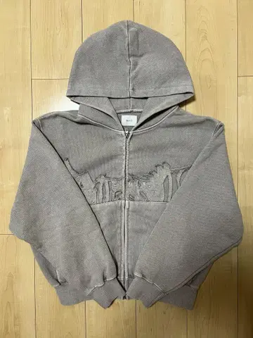 블레스유 지퍼 후드티 그레이 M BlessU