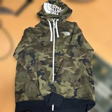 THE NORTH FACE 카모플라쥬 풀 집업 후드티