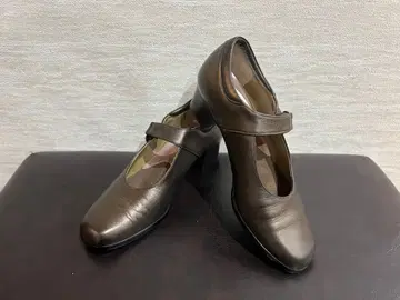 미사용 컴포트 밤 23cm 펌프스 브라운