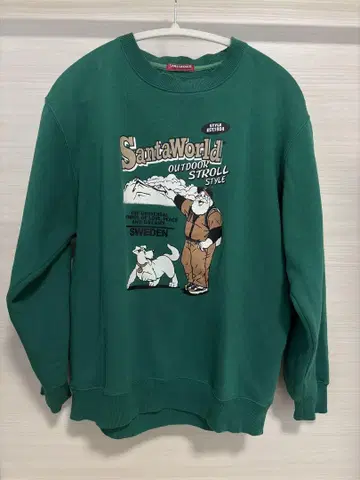 SANTAWORLD 그린 트레이닝복