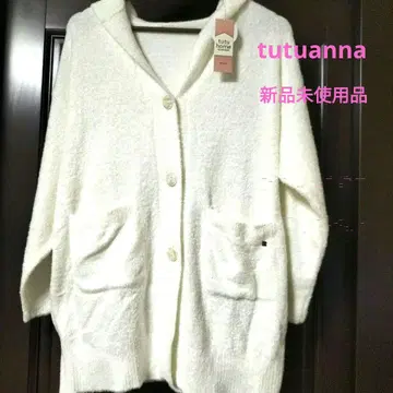 새상품 tutuanna 츄츄안나 룸웨어 M-L 화이트 가디건