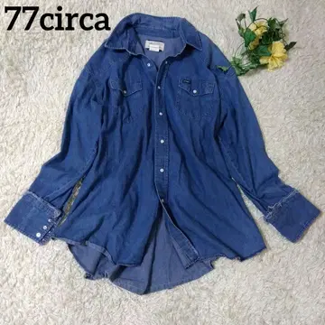 77circa x Wrangler 데님 셔츠 겉옷 나나나서카