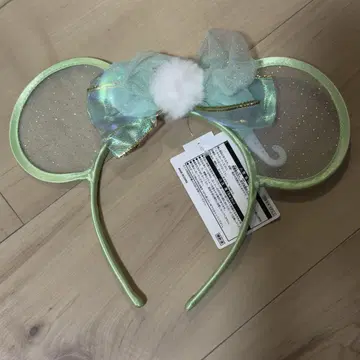 디즈니 민트 그린 귀 머리띠 팅커벨