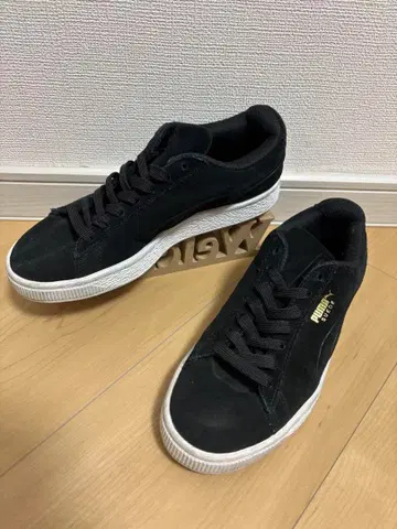 [ PUMA ] 스웨이드 블랙 22.5cm