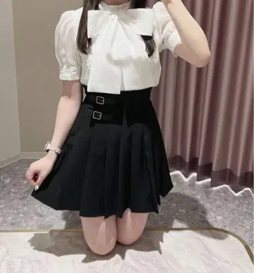 AnMILLE 안미르 로고 벨트 턱 SK