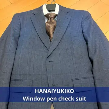 [ 새상품급 ] YUKIKO HANAI 체크 무늬 비즈니스 정장 셋업