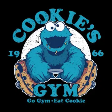 [탱크탑] COOKEI'S GYM 쿠키 몬스터짐 블랙 L