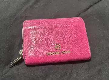 MICHAEL KORS 핑크 가죽 코인 케이스
