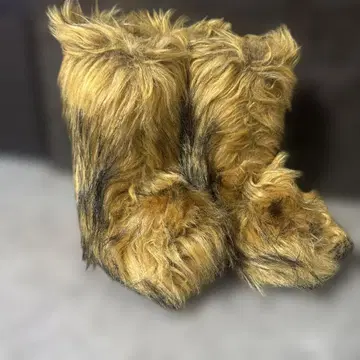 여성용 퍼 부츠 몬스터 부츠 23.5cm