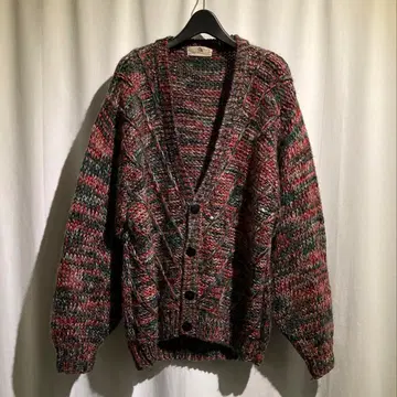 vintage christian aujard 멀티 컬러 가디건