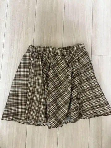 andmary Dafne 체크 세트업 스커트만