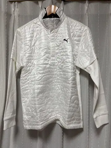 PUMA 퀼팅 자켓 화이트 S