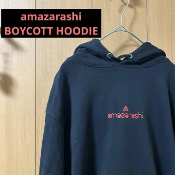 amazarashi BOYCOTT 후드티 후디 M 레드