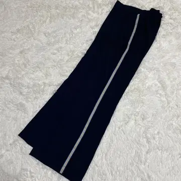 새상품급 ZARA 사이드 라인 팬츠 네이비 허리밴딩 릴랙스 귀여운