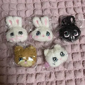 컴프 세트 foxy illustrations 복슬복슬 봉제 인형 클립