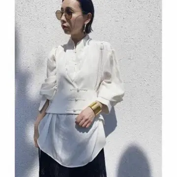 AMERI 차이나 블라우스