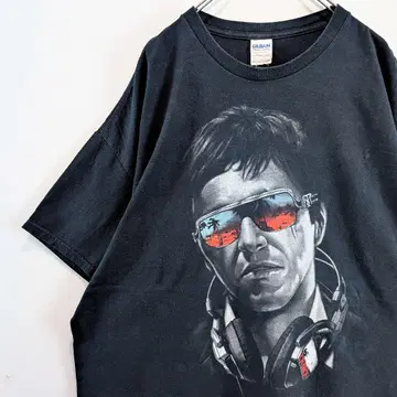 US 구제 의류 스카페이스 알 파치노 토니 몬타나 무비 T셔츠 블랙