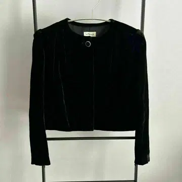 loa chamade 벨벳 노카라 자켓 레트로