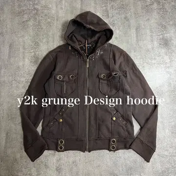 y2k 00s 그런지 페어리 그런지 집업 후드티 구제 의류