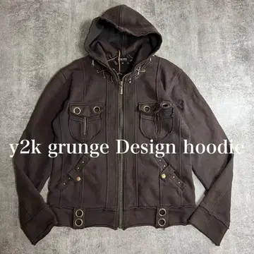 y2k 00s 그런지 페어리 그런지 집업 후드티 구제 의류