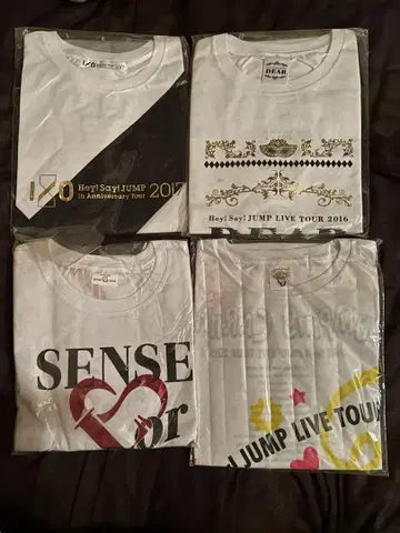 Hey! Say! Jump 라이브 티셔츠 4장 세트