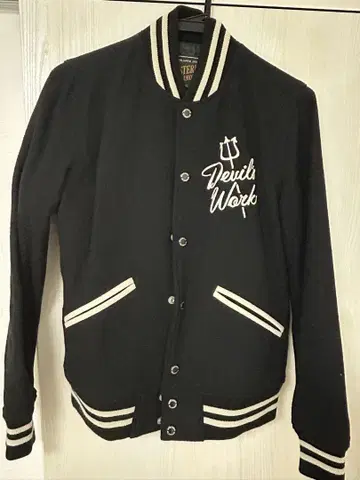 HYSTERIC GLAMOUR 블랙 바시티 자켓 데빌걸 새상품급
