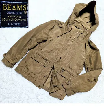BEAMS 마운틴 후드티 골드 L