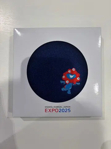 EXPO 2025 캐릭터 타월 네이비 약 25cm