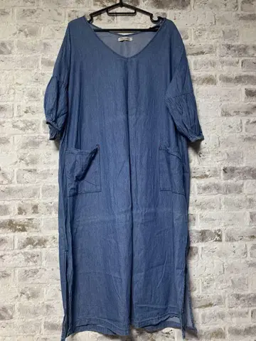 Blue Limited 데님 셔츠 원피스