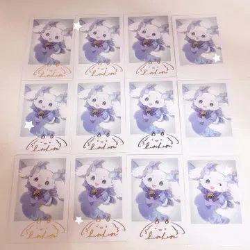 니지산지 룬룬 welcome 굿즈 폴라로이드 금박 노멀