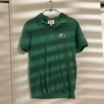 LACOSTE x PEANUTS 피케 셔츠 그린 US XS