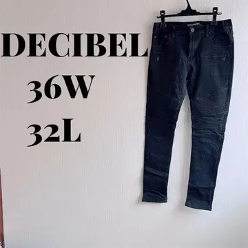 1점 한정 새상품급 DECIBEL 블랙 데님 36W 32L