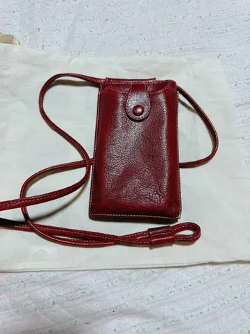 오늘만 할인 zucchero 가죽 스마트폰 숄더백 레드