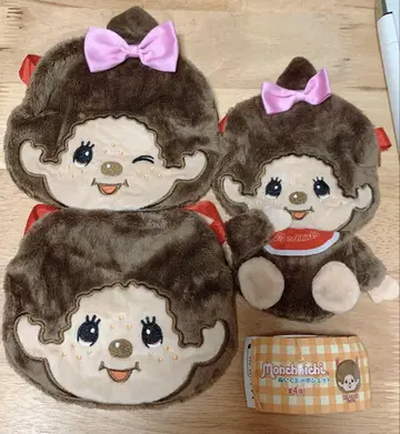 몽치치 봉제 인형 파우치 세트
