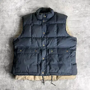 80s Eddie Bauer 리자드 마스터 다운 베스트 USA XL