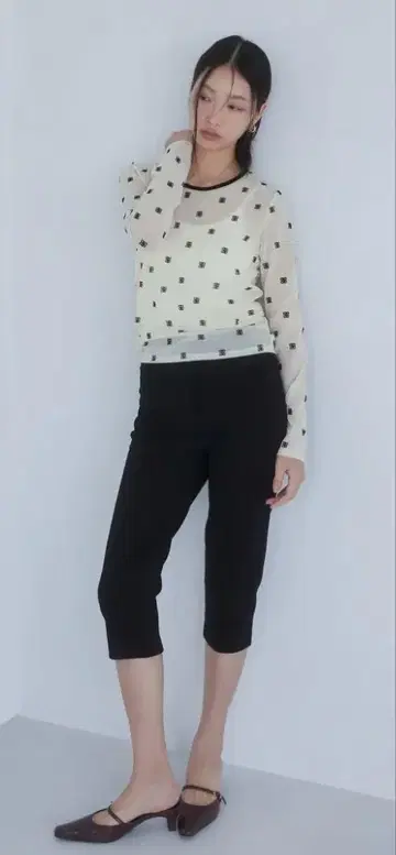 searoomlynn 카프리 팬츠 블랙 S