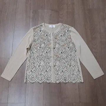 GRES TRICOT 그레트리코 꽃무늬 레이스 가디건 일본제