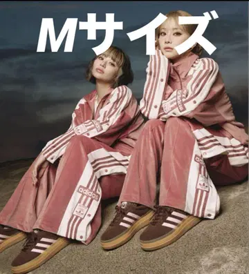 새상품 S adidas 아디블레이크 벨로아 하의 핑크 시게모리 사토