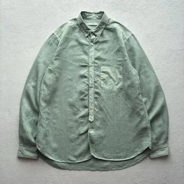nest robe CONFECT 린넨 절개 셔츠 라이트 그린 L