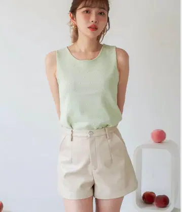 다리치 가죽 숏팬츠 S 사이즈