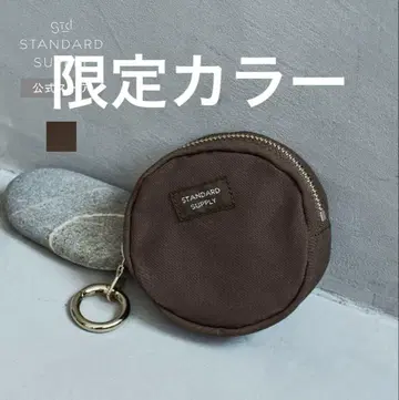 스탠다드 서플라이 심플리시티 25FW 한정판 라운드 참 파우치