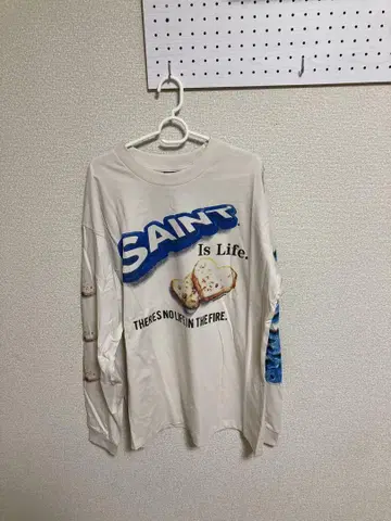 SAINT 긴팔 T셔츠 화이트